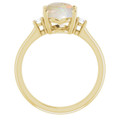 Oval White Opal 18_Yellow Gold_Oval