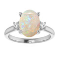 Oval White Opal 18_White Gold_Oval