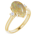 Teardrop Pipe Opal 39_Yellow Gold_Teardrop