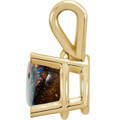 Round Boulder Opal 47_Yellow Gold_Round