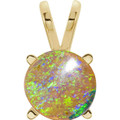 Round Boulder Opal 52_Yellow Gold_Round