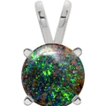 Round Boulder Opal 51_925 Sterling Silver_Round