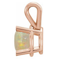 Round White Opal 118_Rose Gold_Round