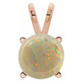 Round White Opal 118_Rose Gold_Round