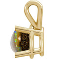 Round Boulder Opal 52_Yellow Gold_Round