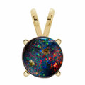 Round Boulder Opal 47_Yellow Gold_Round