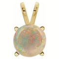 Round White Opal 119_Yellow Gold_Round
