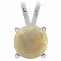 Round White Opal 118_925 Sterling Silver_Round