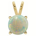 Round White Opal 120_Yellow Gold_Round