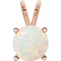Round White Opal 57_Rose Gold_Round