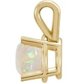 Round White Opal 57_Yellow Gold_Round