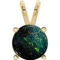 Round Boulder Opal 55_Yellow Gold_Round