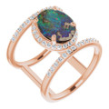 Oval Boulder Opal 98_Rose Gold_Oval