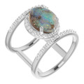 Oval Boulder Opal 100_Sterling Silver_Oval