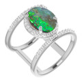 Oval Boulder Opal 104_Sterling Silver_Oval