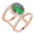 Oval Boulder Opal 104_Rose Gold_Oval