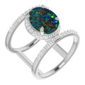 Oval Boulder Opal 108_Sterling Silver_Oval