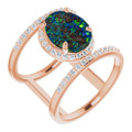 Oval Boulder Opal 108_Rose Gold_Oval