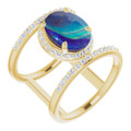 Oval Boulder Opal 110_Yellow Gold_Oval