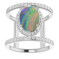 Oval Boulder Opal 112_Sterling Silver_Oval