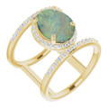 Oval Boulder Opal 115_Yellow Gold_Oval