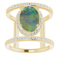 Oval Boulder Opal 115_Yellow Gold_Oval