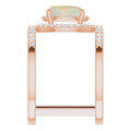 Oval White Opal 116_Rose Gold_Oval
