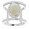 Oval White Opal 116_White Gold_Oval
