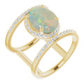 Oval White Opal 116_Yellow Gold_Oval