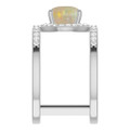 Round White Opal 118_Sterling Silver_Round
