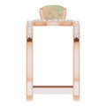 Round White Opal 119_Rose Gold_Round