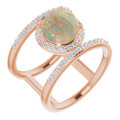 Round White Opal 119_Rose Gold_Round