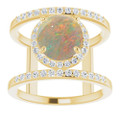 Round White Opal 119_Yellow Gold_Round
