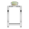 Round White Opal 120_Sterling Silver_Round