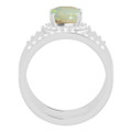 Round White Opal 120_Sterling Silver_Round