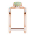 Round White Opal 120_Rose Gold_Round