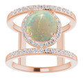 Round White Opal 120_Rose Gold_Round