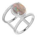 Oval Black Opal 121_White Gold_Oval