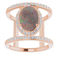 Oval Black Opal 121_Rose Gold_Oval
