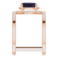 Oval Black Opal 122_Rose Gold_Oval