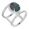 Oval Opal Triplet 132_Sterling Silver_Oval