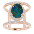Oval Opal Triplet 130_Rose Gold_Oval