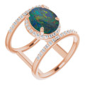 Oval Opal Triplet 139_Rose Gold_Oval