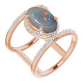 Oval Black Opal 12_Rose Gold_Oval