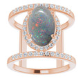Oval Black Opal 12_Rose Gold_Oval