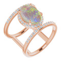 Oval Black Opal 13_Rose Gold_Oval