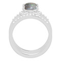 Oval Black Opal 12_Sterling Silver_Oval