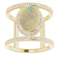 Oval Boulder Opal 95_Yellow Gold_Oval