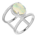 Oval Boulder Opal 95_Sterling Silver_Oval