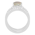 Oval White Opal 14_Sterling Silver_Oval